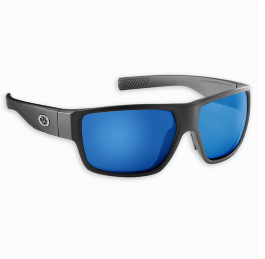 Flying Fisherman Granders Matte Black Blue Mirror - MarineQuest Supply