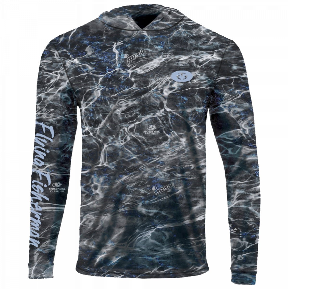 Flying Fisherman Performance Hoodie Mossy Oak Elements Blackfin XX - Large - MarineQuest Supply