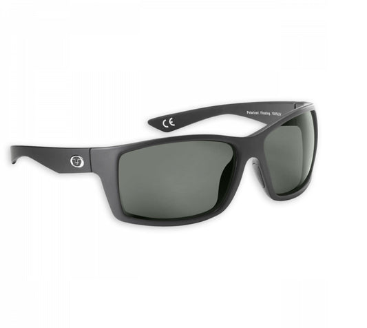 Flying Fisherman Rafter Floating Sunglasses Matte Black Smoke - MarineQuest Supply