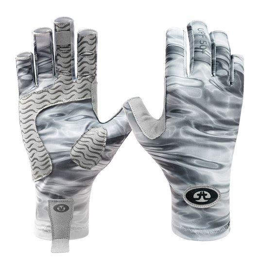 Flying Fisherman SunBandit Pro Series Gloves Gray Water L/XL - MarineQuest Supply