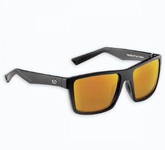 Flying Fisherman Sunglasses Swirl Matte Black - Red Mirror - MarineQuest Supply