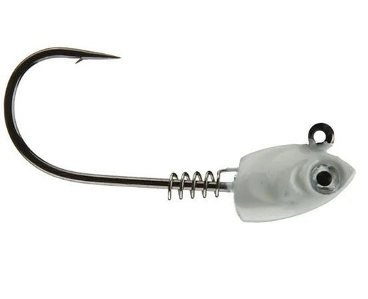 Gamakatsu Swim Bait Head w/spring 4/0 - 3/16oz Pearl 3ct - MarineQuest Supply