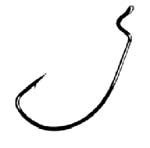 Gamakatsu Wide Gap Offset Black Size 3/0 5ct - MarineQuest Supply