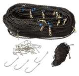H&H Black Floating Trot Line 25 Hooks w/Swivels - MarineQuest Supply