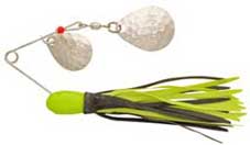 H&H Double Spinner 3/8 (6cd) Chartreuse/Black - MarineQuest Supply