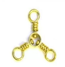 HT Brass 3 - Way Swivel 12ct Size 4 EACH - MarineQuest Supply
