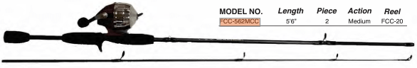 HT First Cast Combo Spincast 5'6" 2pc M - MarineQuest Supply