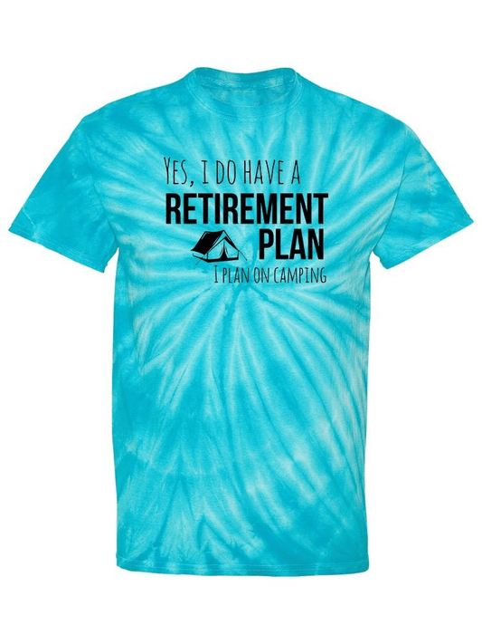 I Plan On Camping Retirement T-shirt - MarineQuest Supply