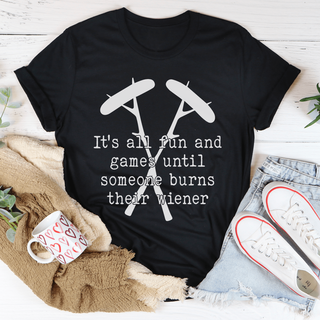 It's All Fun And Games Camping Tee - MarineQuest Supply