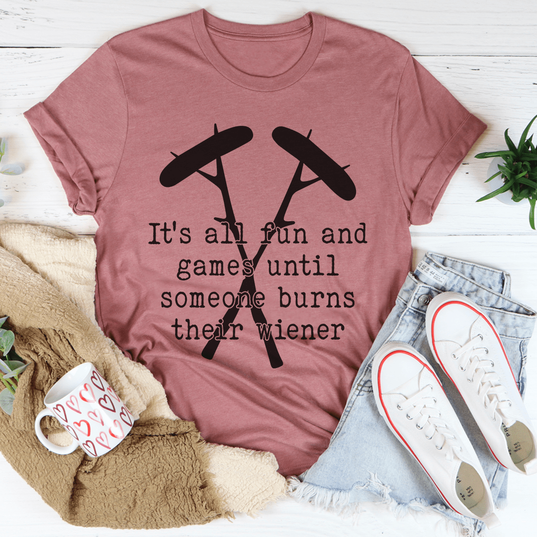 It's All Fun And Games Camping Tee - MarineQuest Supply
