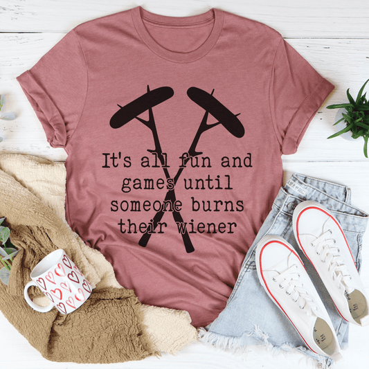 It's All Fun And Games Camping Tee - MarineQuest Supply