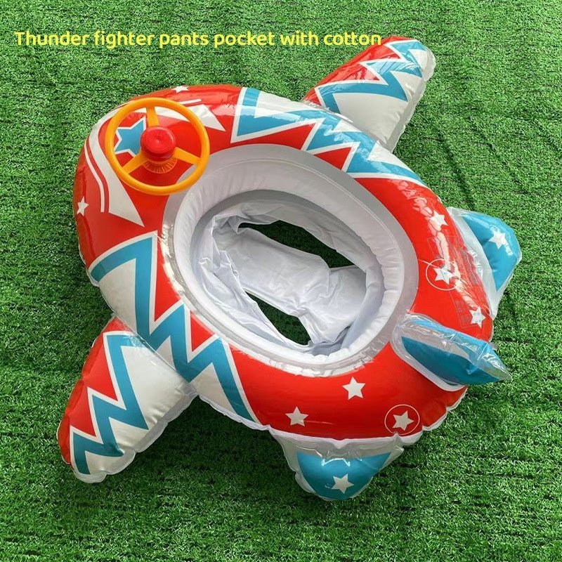 Large Thickened Car Horn Boat Steering Wheel With Canopy Swimming Ring - MarineQuest Supply