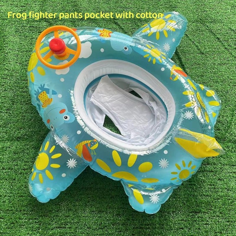 Large Thickened Car Horn Boat Steering Wheel With Canopy Swimming Ring - MarineQuest Supply