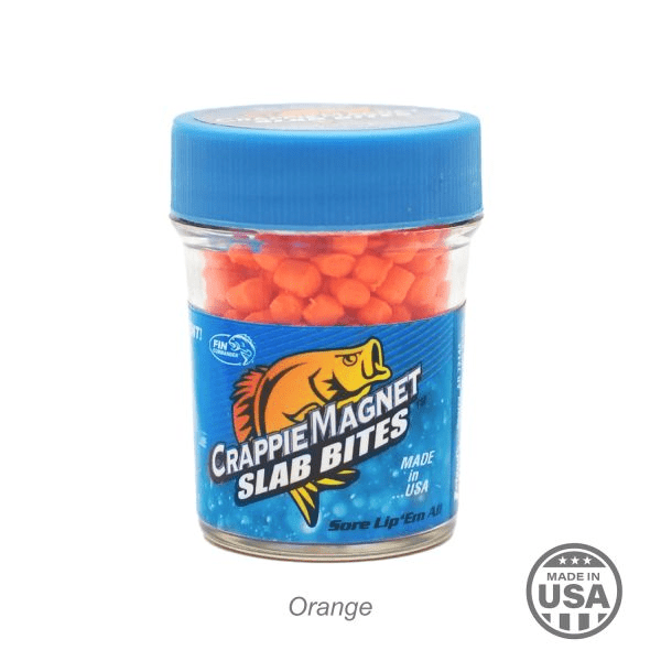 Leland Crappie Magnet Slab Bites Orange - MarineQuest Supply