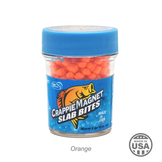 Leland Crappie Magnet Slab Bites Orange - MarineQuest Supply