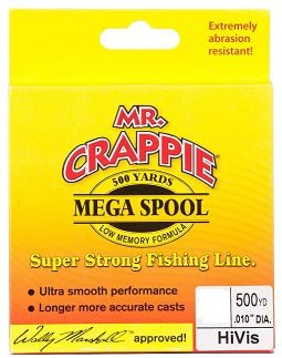 Lews Mr Crappie Mono Line 500yd 6lb HiVis - MarineQuest Supply
