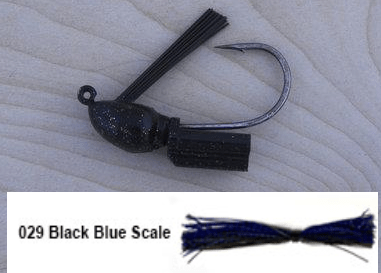 Lunker Lure Monster Grass Jig 3/4oz Blk/Blue - MarineQuest Supply