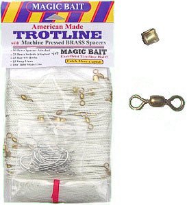 Magic Bait Trot Line 100ft 20 hooks Size 4/0 - MarineQuest Supply