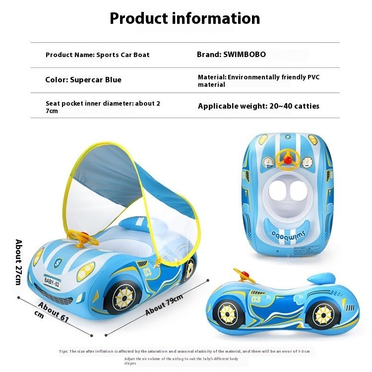 Mini Steering Wheel New Inflatable Car Pedestal Ring - MarineQuest Supply