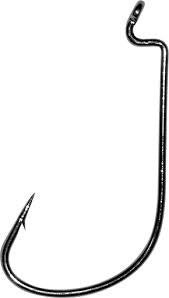 Mustad Mega Bite Worm Hook Black Nickle 5ct Size 5/0 - MarineQuest Supply