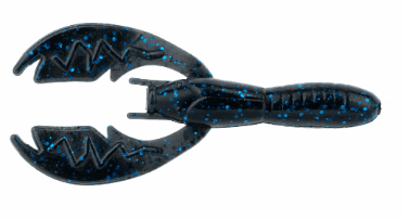 NetBaitBF Baby Paca Craw 3.75in Black/Blue Flake 9ct - MarineQuest Supply