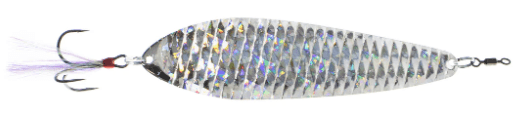 Nichols Bass Mafia Little Larry Spoon Shattered Glass Silver 3/4oz - MarineQuest Supply