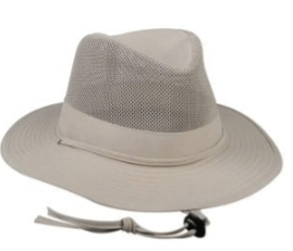 Outdoor Cap Safari Hat Kahki Mesh Top - MarineQuest Supply