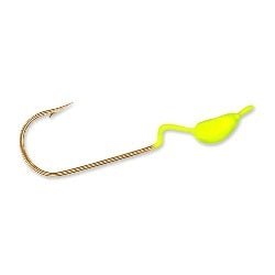 Slider Crappie Heads 18ct 1/4oz Chartreuse - MarineQuest Supply