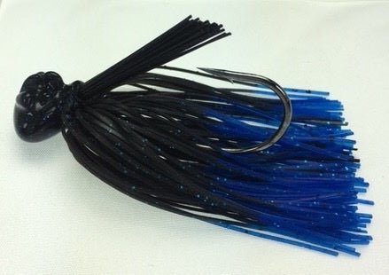 Stanley Stand - Up Football Jig 1/2oz Black/Blue Fire Tip - MarineQuest Supply