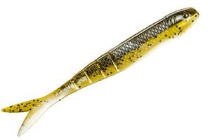 Strike King Blade Minnow 4.5in 8pk Green Pumpkin Pearl Belly - MarineQuest Supply