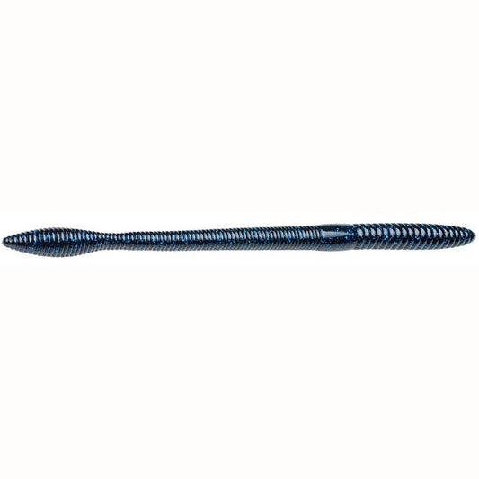 Strike King Bullworm 10in 6ct Black Blue Flake - MarineQuest Supply