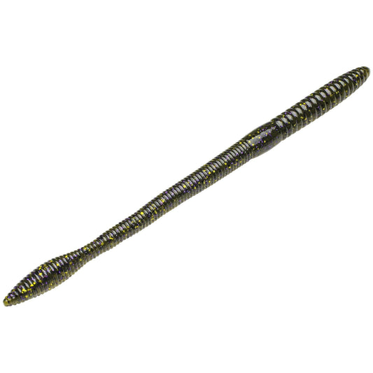 Strike King Bullworm 8in 6ct Green Pumpkin Candy - MarineQuest Supply