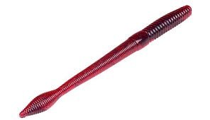 Strike King Bullworm 8in 6ct Plum - MarineQuest Supply