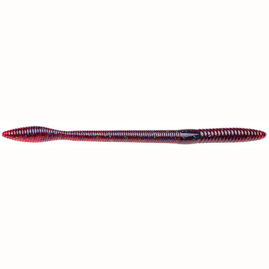 Strike King Bullworm 8in 6ct Plum Apple - MarineQuest Supply