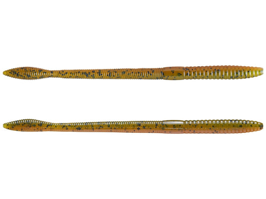 Strike King KVD Finesse Worm 5in 12ct Dirt - MarineQuest Supply
