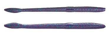 Strike King KVD Finesse Worm 5in 12ct June Bug - MarineQuest Supply