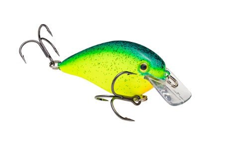 Strike King KVD Square Bill 7/16oz Chartreuse Blue Black Splatterback - MarineQuest Supply