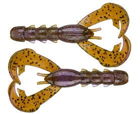 Strike King Rage Baby Craw 3in 9pk Green Pumpkin Purple Swirl - MarineQuest Supply