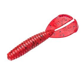 Strike King Rage Twin Tail Menace Grub 4in 8ct Delta Red - MarineQuest Supply
