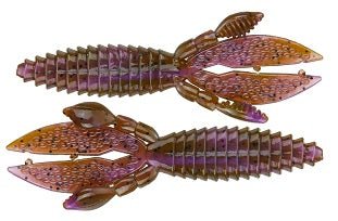 Strike King Rodent 4in 6pk Green Pumpkin Purple Swirl - MarineQuest Supply