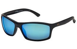Strike King Sunglass S11 Optics Brazos Matte Black - Blue Mirror - MarineQuest Supply