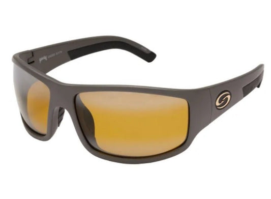 Strike King Sunglass S11 Optics Caddo Matte Grey Bi - Gradient Yellow inSpotlightin Lens - MarineQuest Supply
