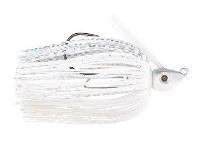 Strike King Swimming Jig 3/8oz White - MarineQuest Supply
