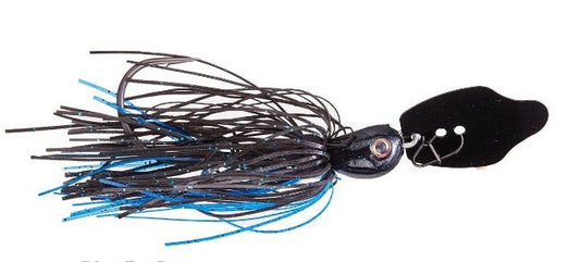Strike King Thunder Cricket Vibrating Swim Jig 3/8 Black/Blue - MarineQuest Supply