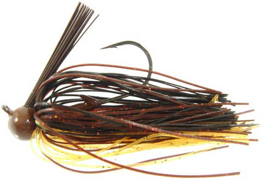 Strike King Tour Grade Football Jig 1/4oz Black/Brown/Amber - MarineQuest Supply