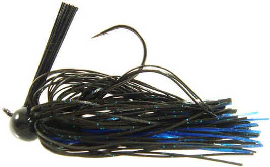 Strike King Tour Grade Football Jig 3/4oz Black/Blue - MarineQuest Supply