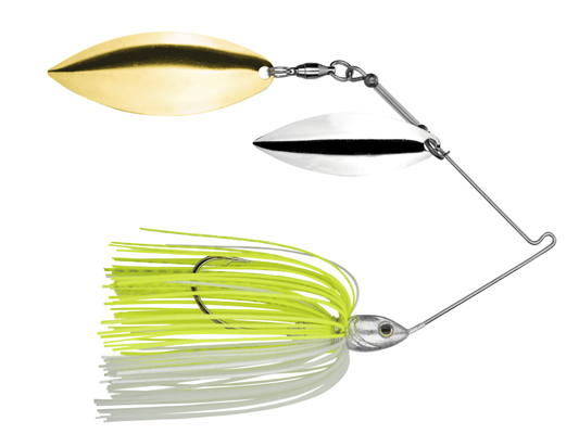Strike King Tour Grade Spinnerbait 1/2 oz Willow/Willow / Chart/White - MarineQuest Supply