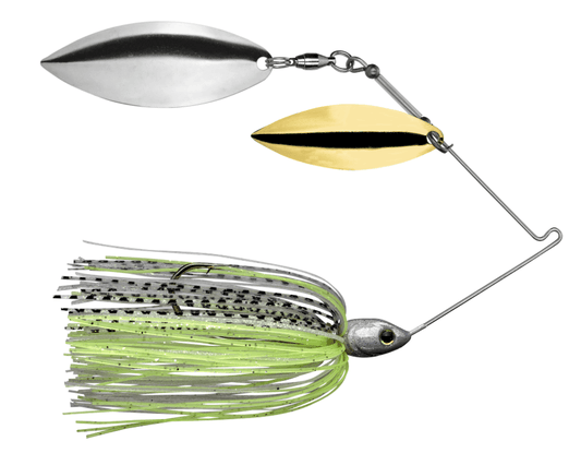 Strike King Tour Grade Spinnerbait 3/4 oz (Willow/Willow) - Spot Remover - MarineQuest Supply