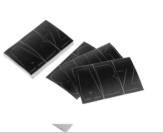 TH Marine Letter & Number Kit 3in Black - MarineQuest Supply
