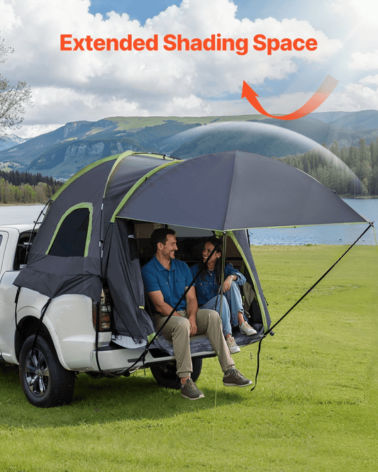 Truck Tent 8.0 - 8.2ft Waterproof PU2000 Truck Bed Camping Tent 2 - 3 Person - MarineQuest Supply